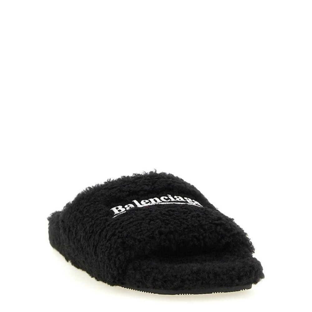 Balenciaga Women 'Furry' Open Sandals - Picture 2 of 4
